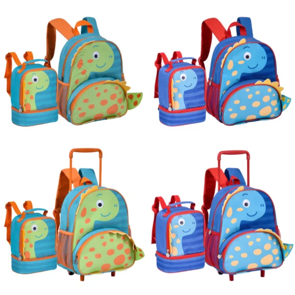 Mochila Infantil Desenho Animal Dinossauro